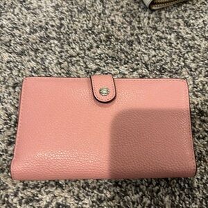 Small pink wallet